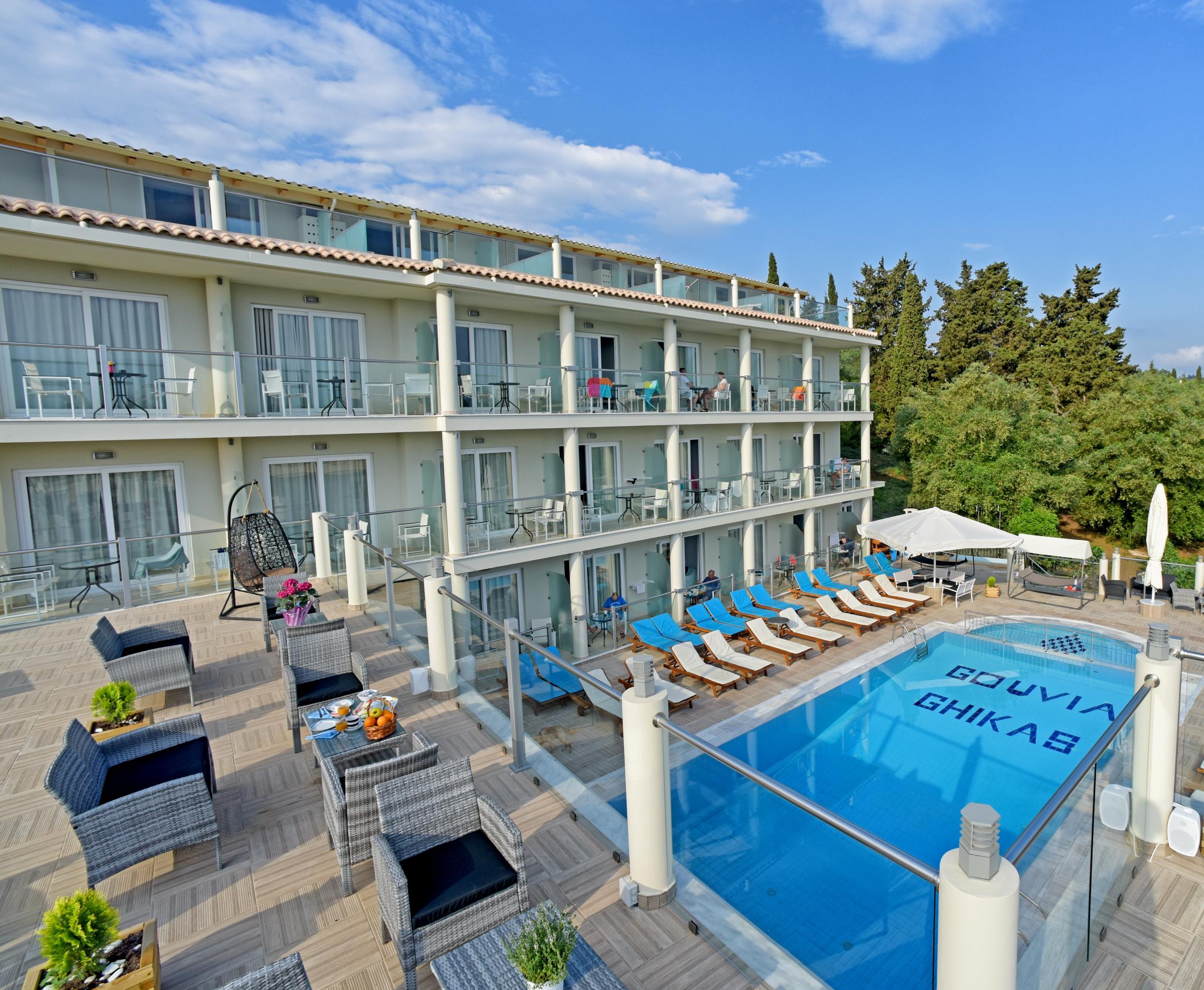 Palapart Gikas Suites And Studios Gouvia Bagian luar foto